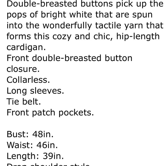 Jason Wu Long Sweater Cardigan size M - Picture 11 of 16